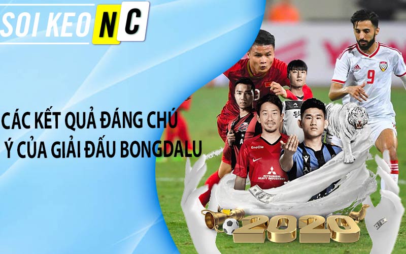 Các kết quả đáng chú ý của giải đấu Bongdalu